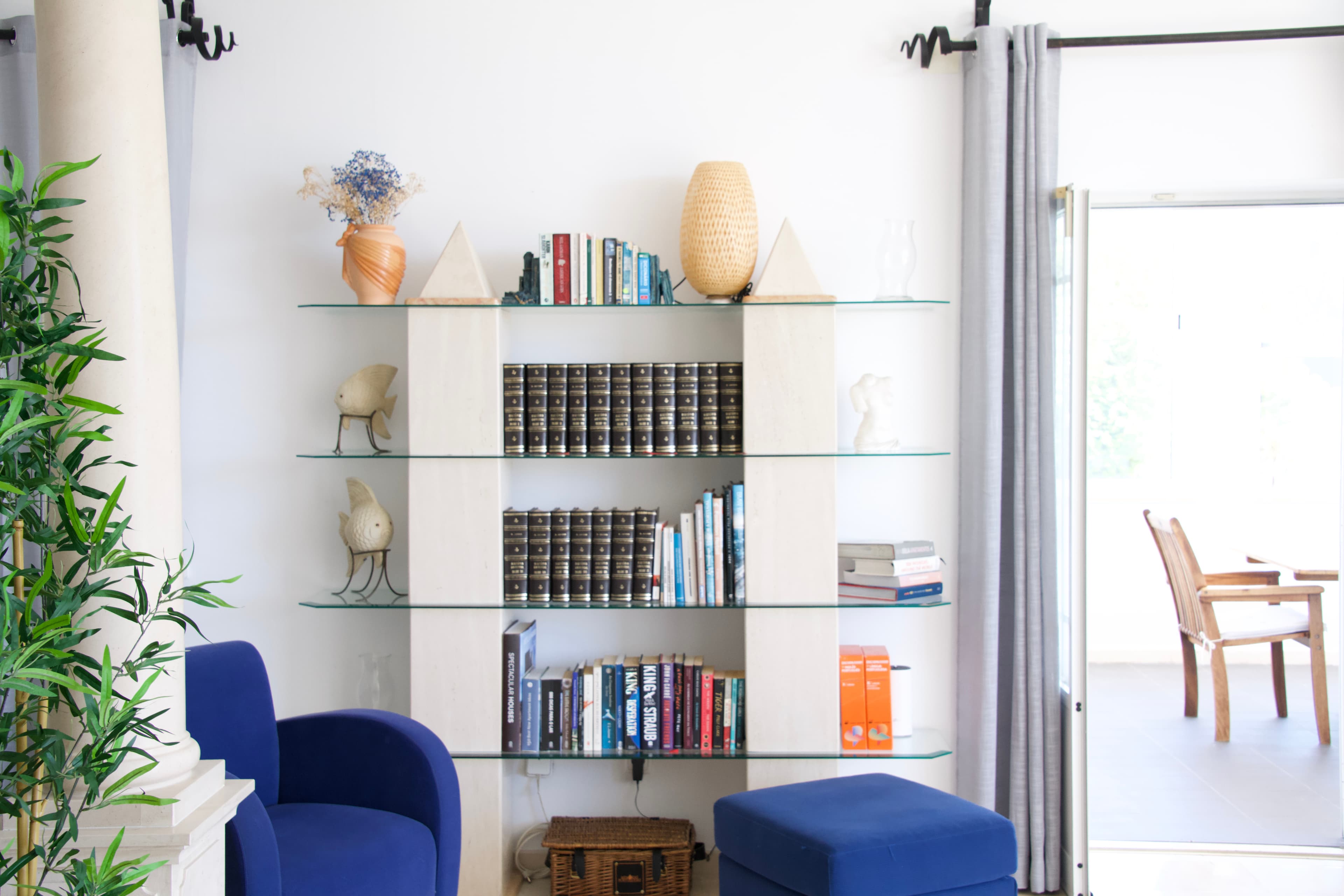 Cozy library and reading nook