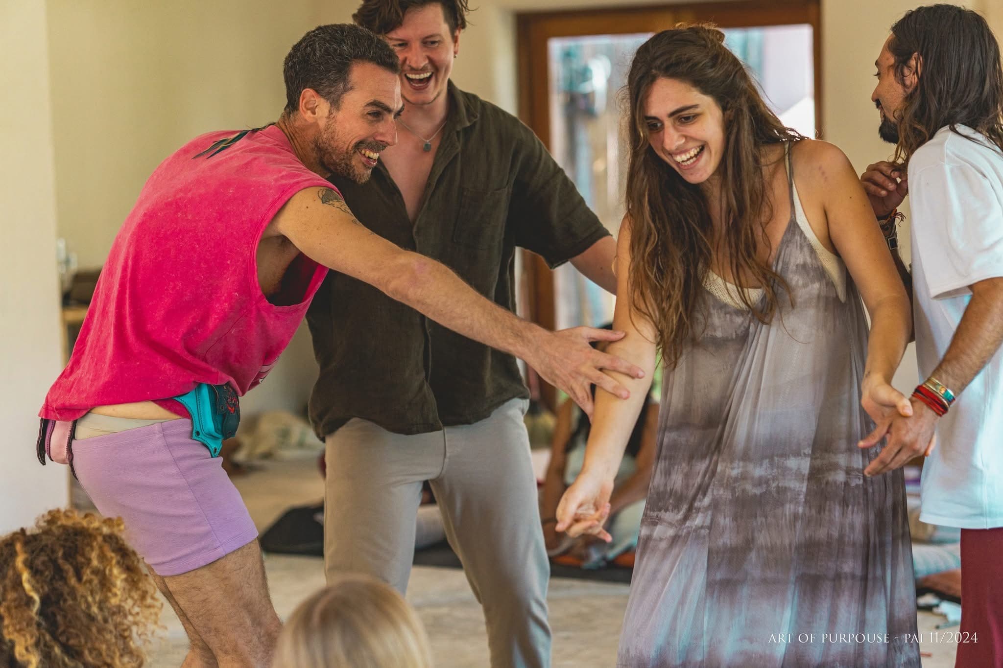 Group breathwork session