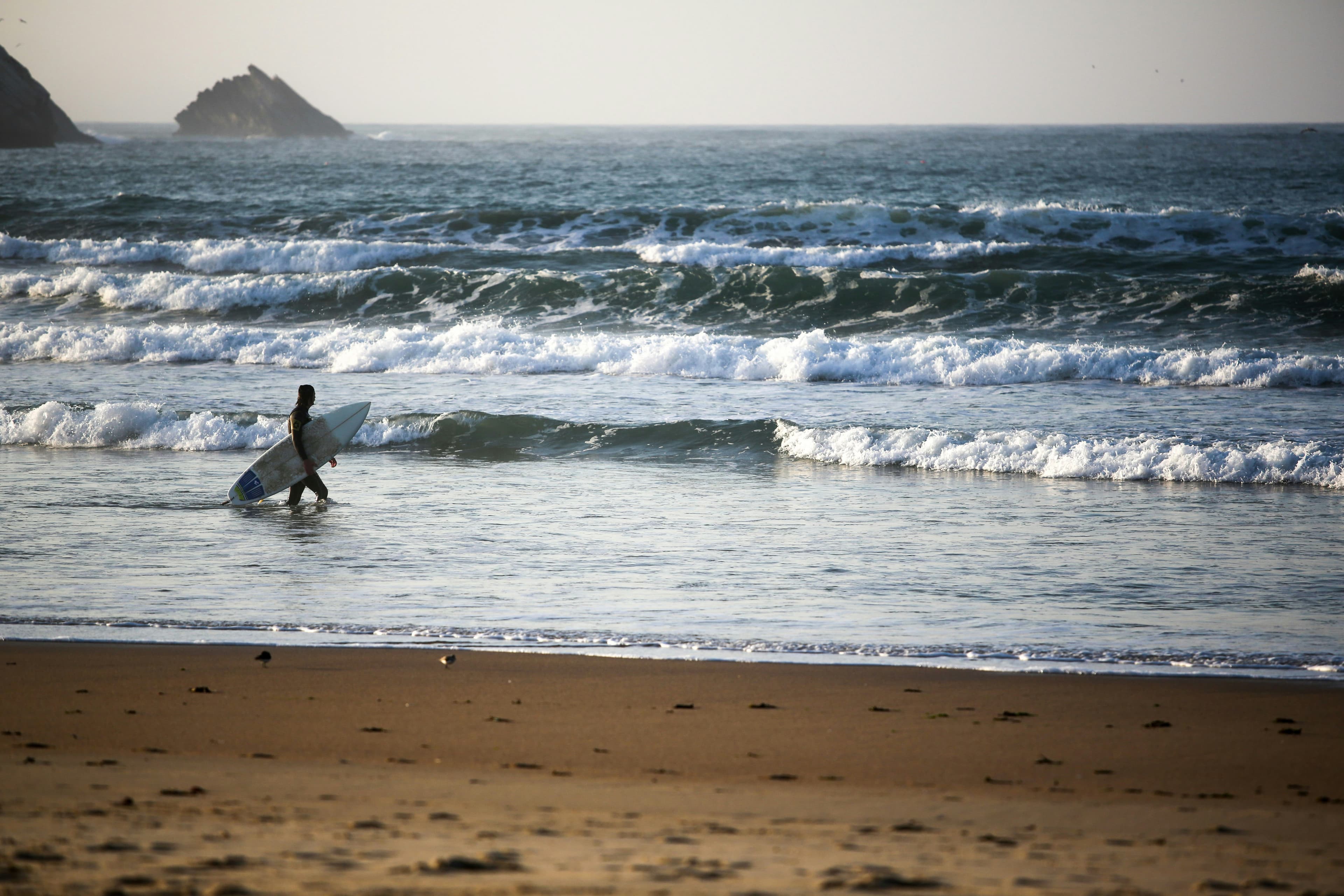 Surfing in Peniche